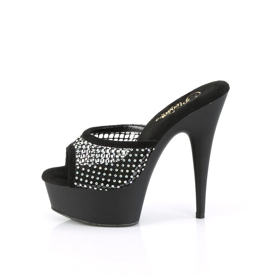 Talons Pleaser Delight-601-6RM Noir Femme | IHF-1184888