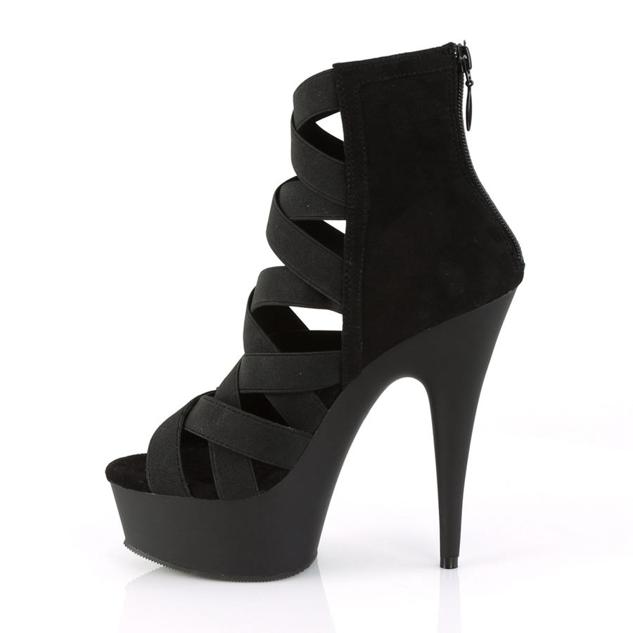 Talons Pleaser Delight-600-24 Noir Femme | GAP-4725174