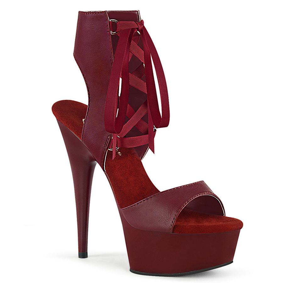 Talons Pleaser Delight-600-14 Bordeaux Femme | NFZ-6987652