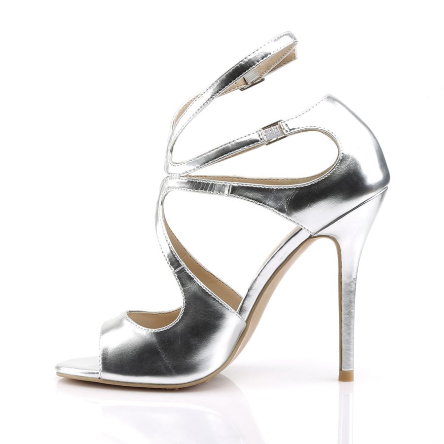 Talons Pleaser Amuse-15 Argent Femme | AWL-4327958