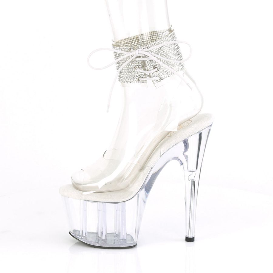 Talons Pleaser Adore-791-2RS Clear Femme | NTC-8116192