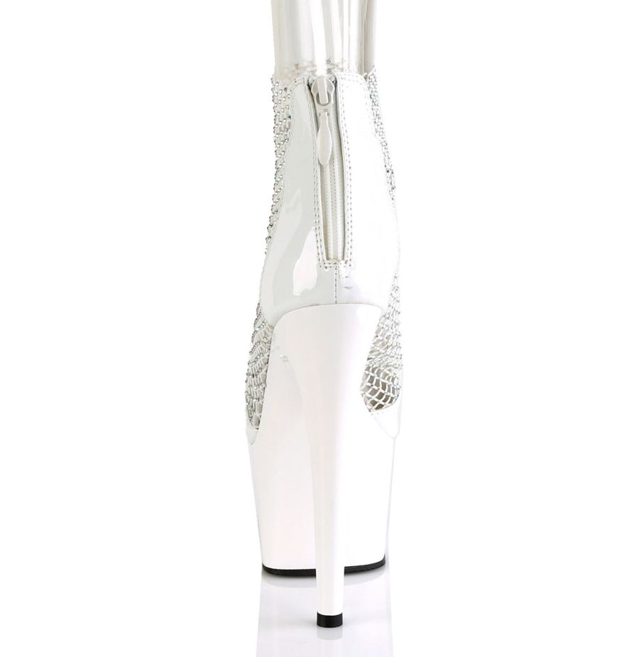 Talons Pleaser Adore-765RM Blanche Femme | KIM-6134622