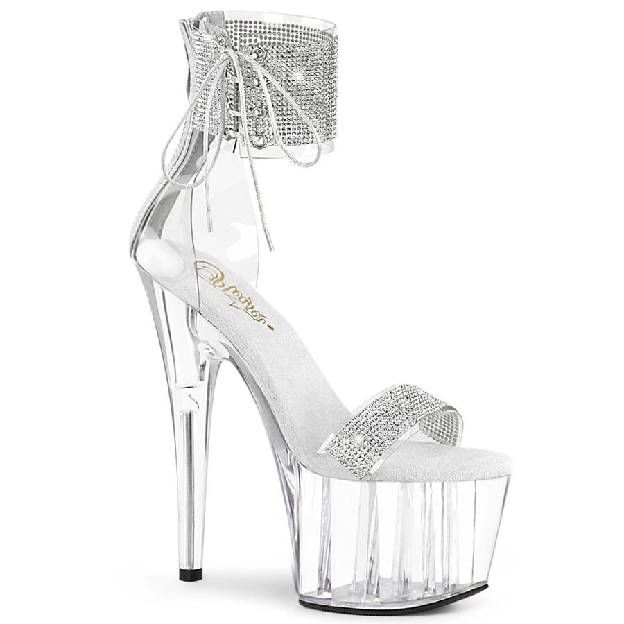 Talons Pleaser Adore-727RS Clear Femme | MGV-5110518