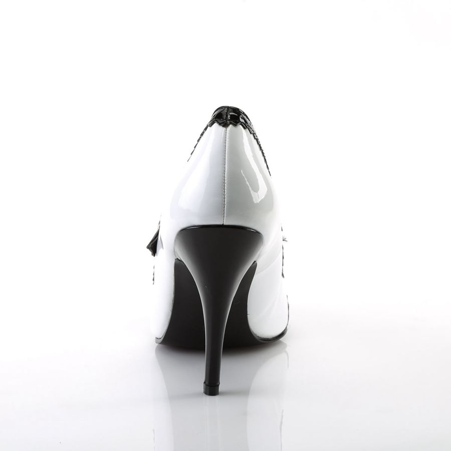 Escarpins Pleaser Vanity-442 Noir Blanche Femme | VVY-1392349