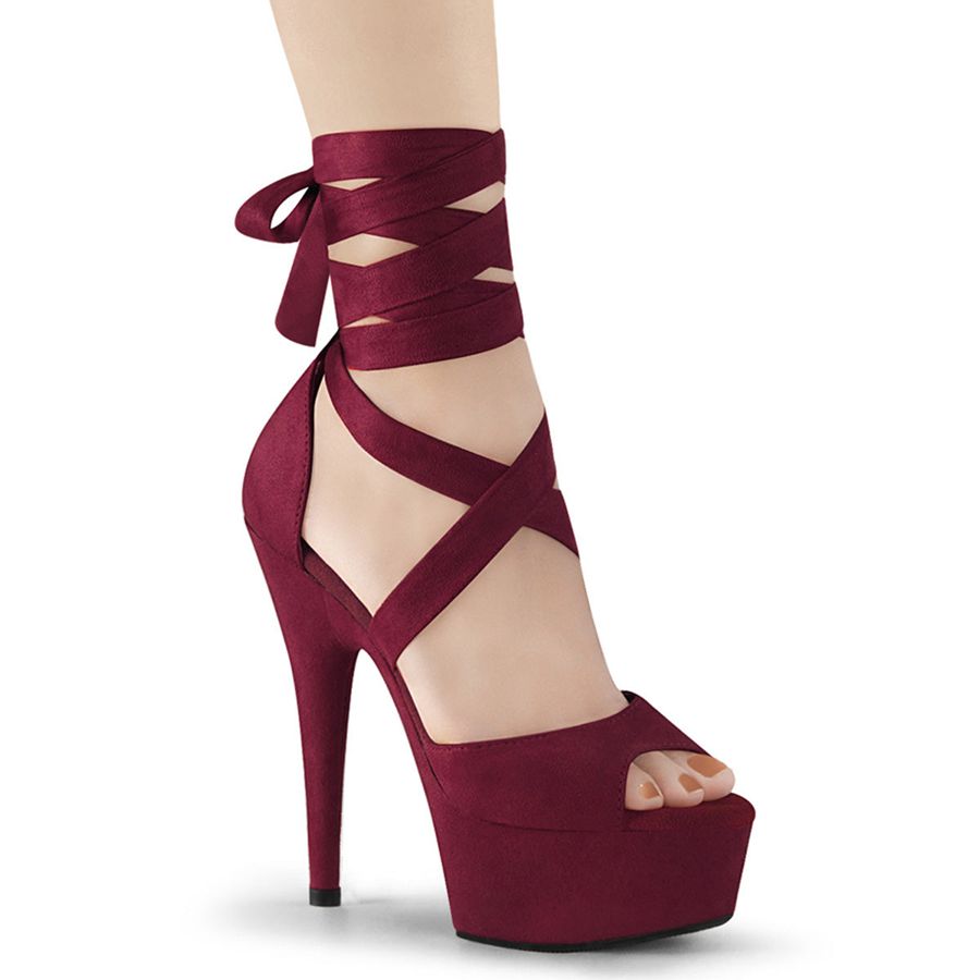 Escarpins Pleaser Delight-679 Bordeaux Femme | YHK-1927869