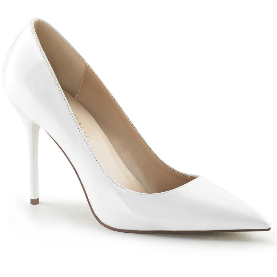 Escarpins Pleaser Classique-20 Blanche Femme | YTK-0033659