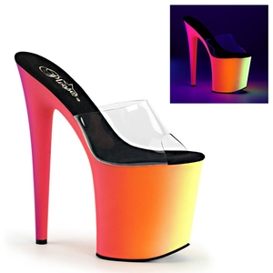 Sandales à Plateforme Pleaser Rainbow-801UV Multicolore Femme | LGT-8724007