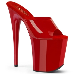 Sandales à Plateforme Pleaser Flamingo-801N Rouge Femme | QCV-5937383