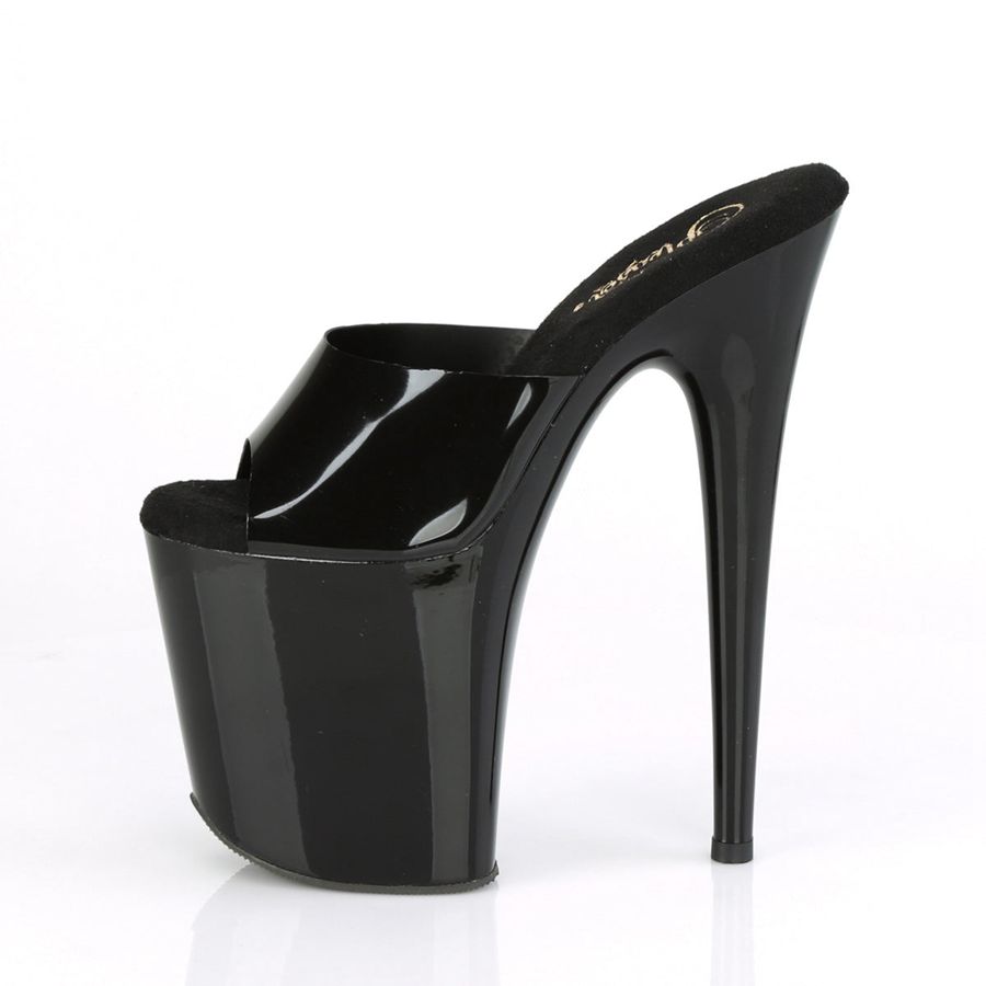 Sandales à Plateforme Pleaser Flamingo-801N Noir Femme | UCG-0222304