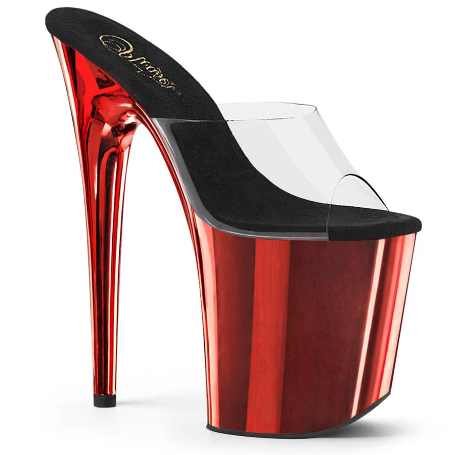 Sandales à Plateforme Pleaser Flamingo-801 Rouge Femme | OQB-2418877