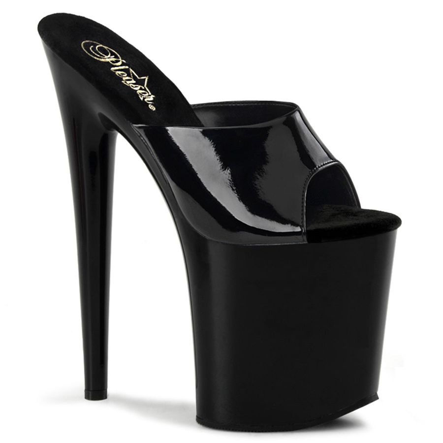 Sandales à Plateforme Pleaser Flamingo-801 Noir Femme | VRS-8699527