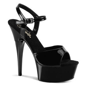 Sandales à Plateforme Pleaser Captiva-609 Noir Femme | ZSB-0147242