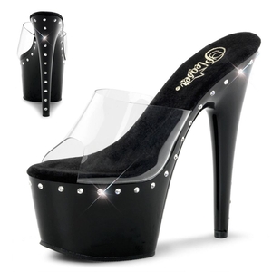 Sandales à Plateforme Pleaser Adore-701LS Noir Femme | WVR-4763189