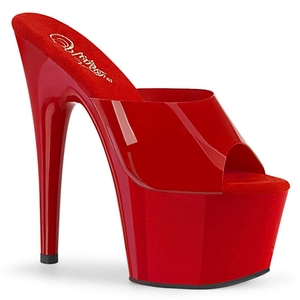 Sandales à Plateforme Pleaser Adore-701N Rouge Femme | PIN-3301125