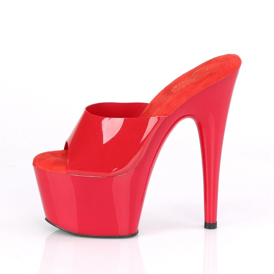 Sandales à Plateforme Pleaser Adore-701N Rouge Femme | PIN-3301125