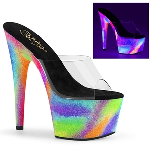 Sandales à Plateforme Pleaser Adore-701GXY Multicolore Femme | NMP-4732688