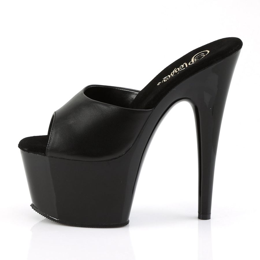 Sandales à Plateforme Pleaser Adore-701 Noir Femme | MKS-1382020