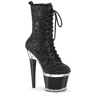 Bottes Mi-mollet Pleaser Spectator-1040G Noir Femme | WWV-1810160