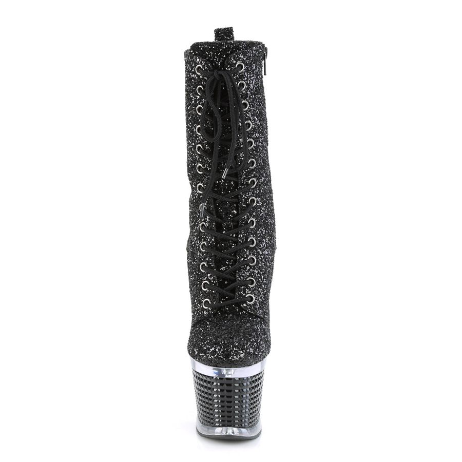 Bottes Mi-mollet Pleaser Spectator-1040G Noir Femme | WWV-1810160