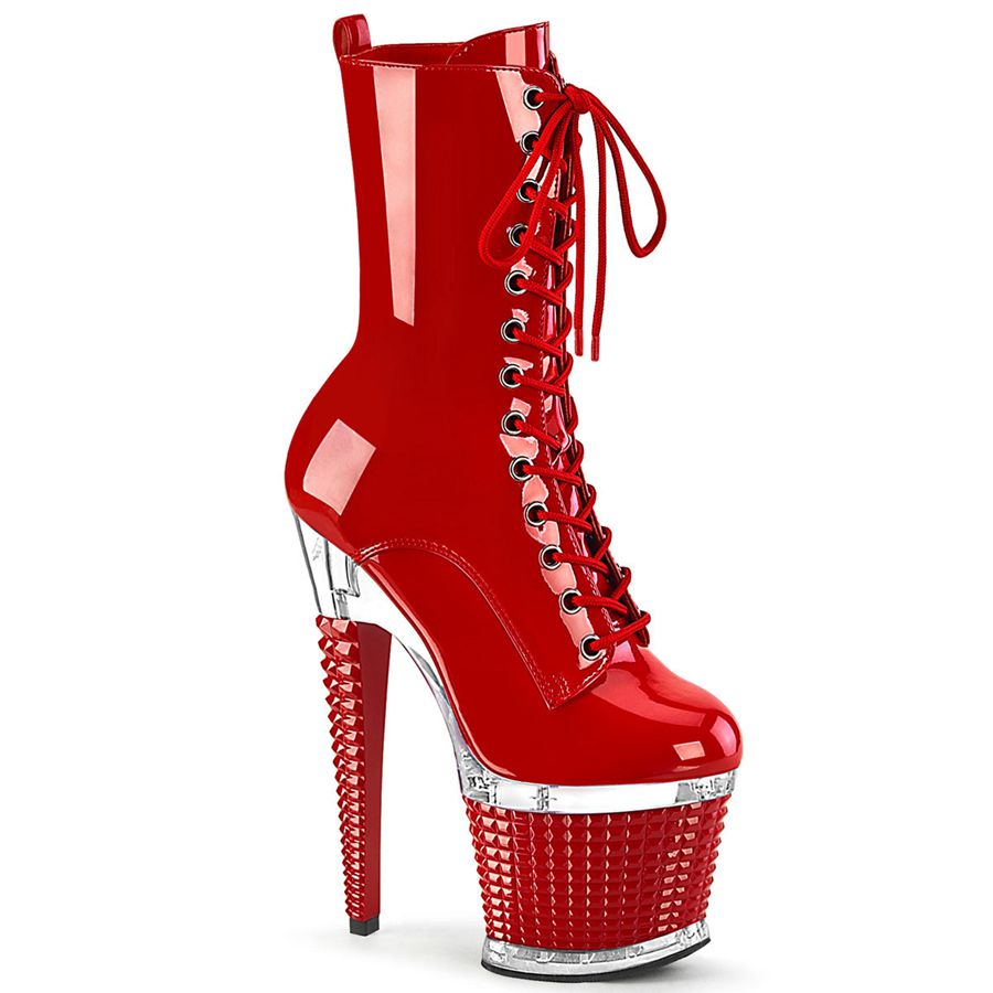 Bottes Mi-mollet Pleaser Spectator-1040 Rouge Femme | LLP-9340990