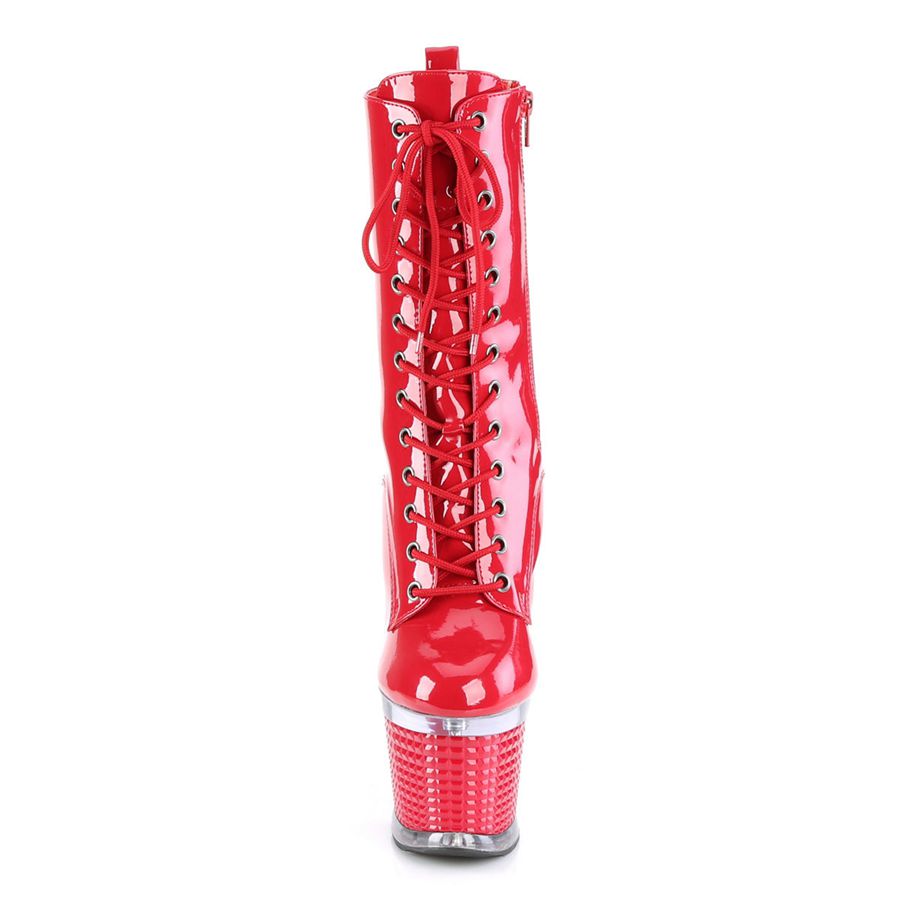 Bottes Mi-mollet Pleaser Spectator-1040 Rouge Femme | LLP-9340990