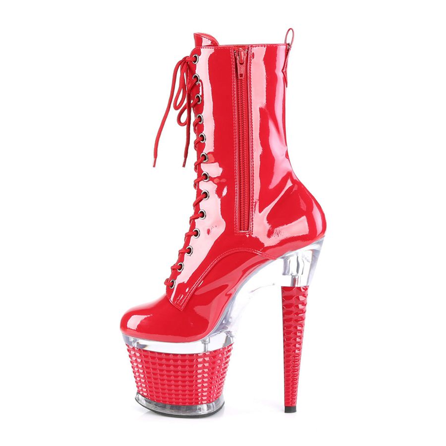 Bottes Mi-mollet Pleaser Spectator-1040 Rouge Femme | LLP-9340990