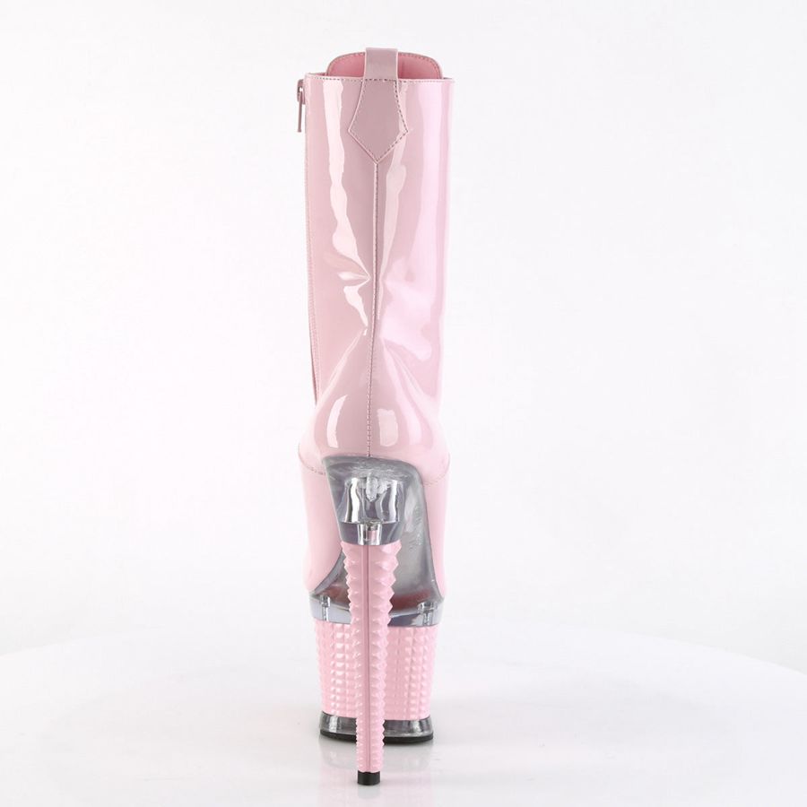 Bottes Mi-mollet Pleaser Spectator-1040 Rose Femme | JYZ-7699784