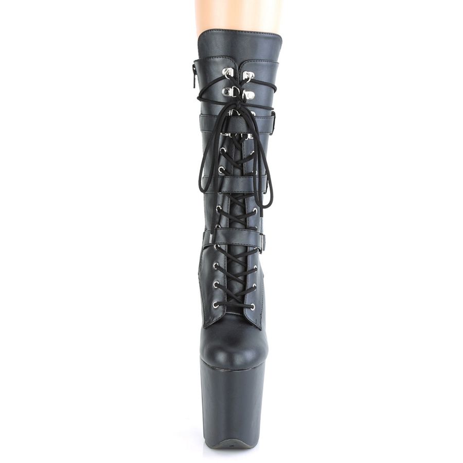 Bottes Mi-mollet Pleaser Flamingo-1053 Noir Femme | YAA-3551991