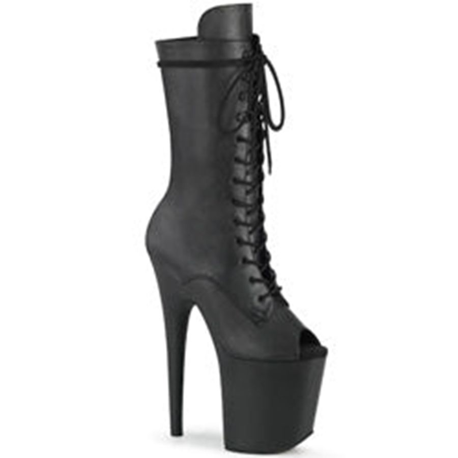 Bottes Mi-mollet Pleaser Flamingo-1051LWR Noir Femme | VED-3686937