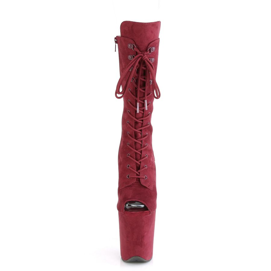 Bottes Mi-mollet Pleaser Flamingo-1051FS Bordeaux Femme | OKR-8173359