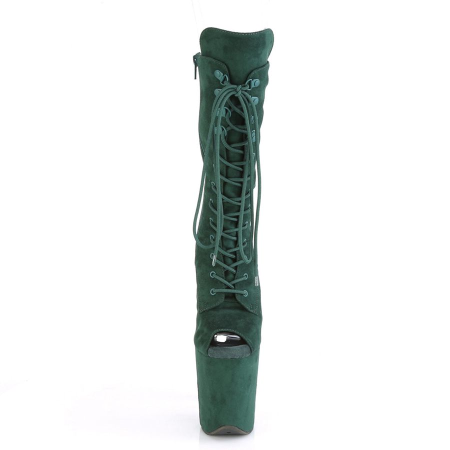 Bottes Mi-mollet Pleaser Flamingo-1051FS Vert Femme | CBM-8571354