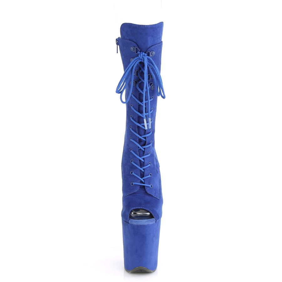 Bottes Mi-mollet Pleaser Flamingo-1051FS Bleu Marine Femme | PIN-7058759