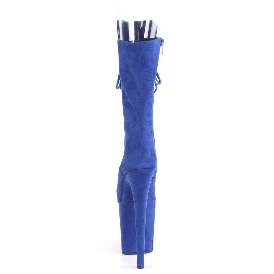 Bottes Mi-mollet Pleaser Flamingo-1051FS Bleu Marine Femme | PIN-7058759