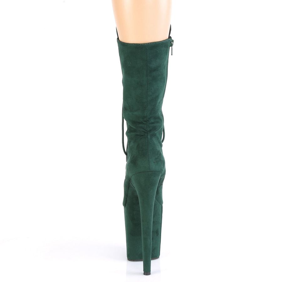 Bottes Mi-mollet Pleaser Flamingo-1050FS Vert Femme | BAQ-2392958