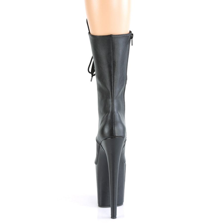 Bottes Mi-mollet Pleaser Flamingo-1050WR Noir Femme | ECR-5844619