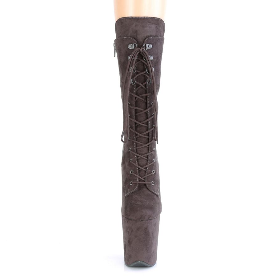 Bottes Mi-mollet Pleaser Flamingo-1050FS Grise Femme | MUV-9790792