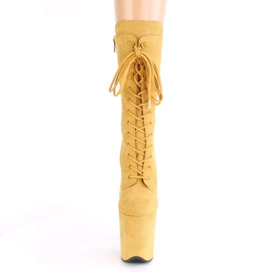 Bottes Mi-mollet Pleaser Flamingo-1050FS Jaune Femme | SEO-8813453