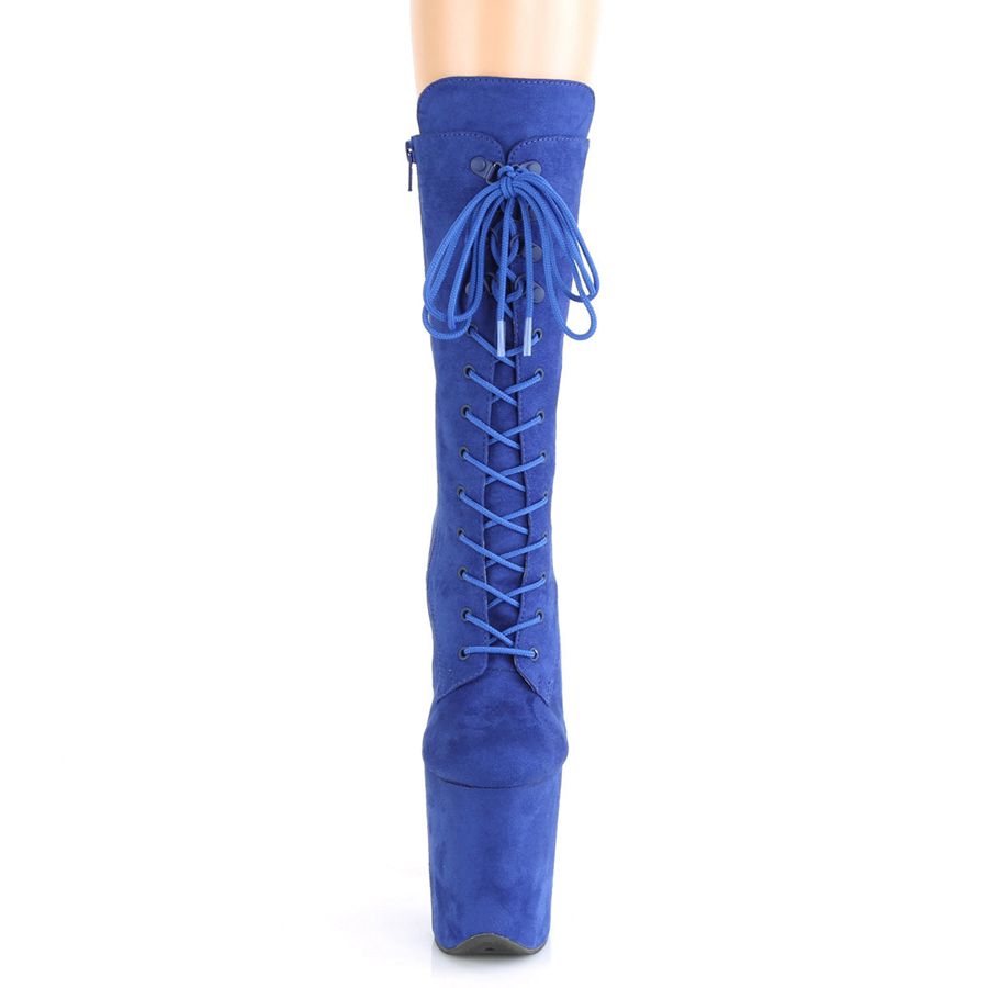 Bottes Mi-mollet Pleaser Flamingo-1050FS Bleu Marine Femme | DND-3902341