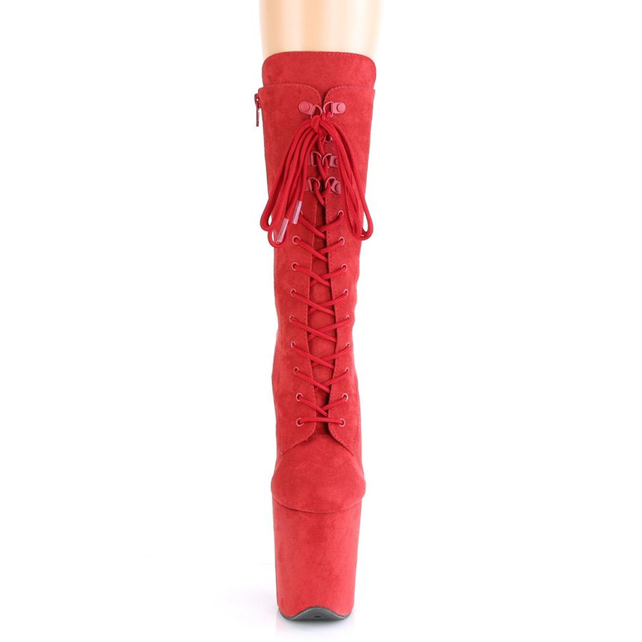 Bottes Mi-mollet Pleaser Flamingo-1050FS Rouge Femme | ATK-1408026