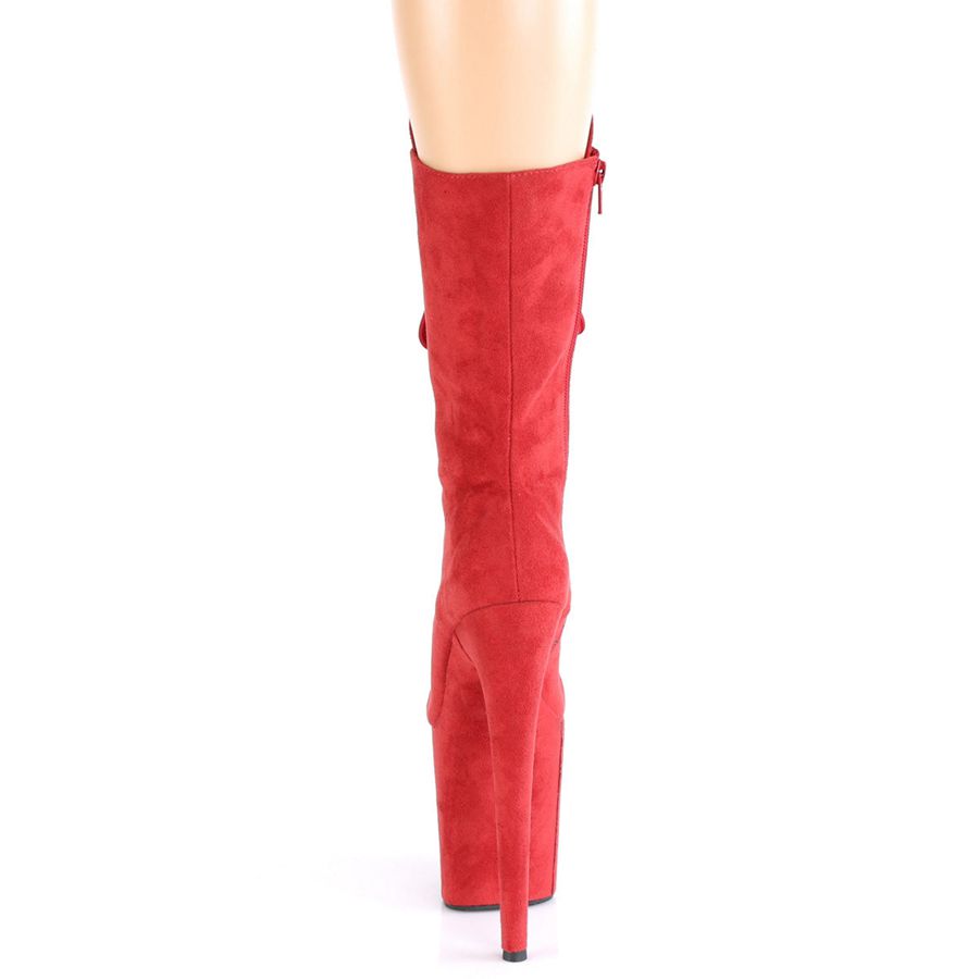 Bottes Mi-mollet Pleaser Flamingo-1050FS Rouge Femme | ATK-1408026