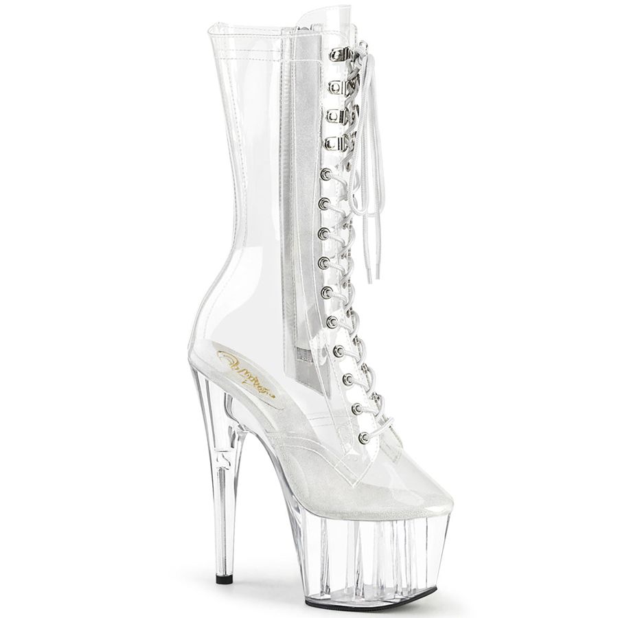 Bottes Mi-mollet Pleaser Adore-1050C Clear Femme | EXX-7331347