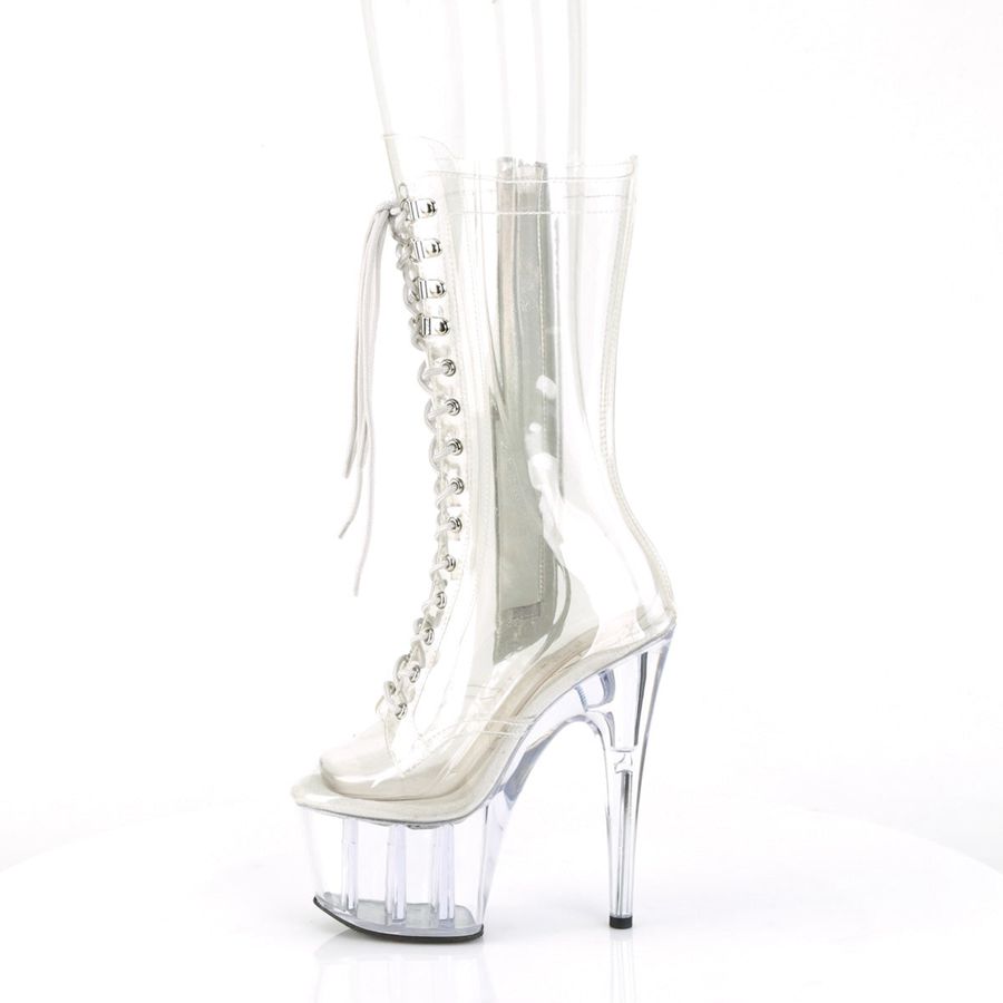 Bottes Mi-mollet Pleaser Adore-1050C Clear Femme | EXX-7331347