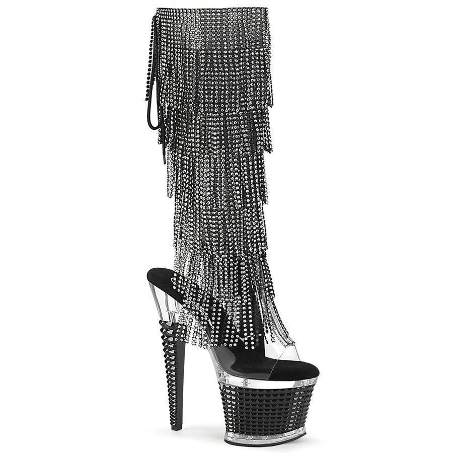 Bottes Hautes Pleaser Spectator-2017RSF Noir Femme | UBH-8083870