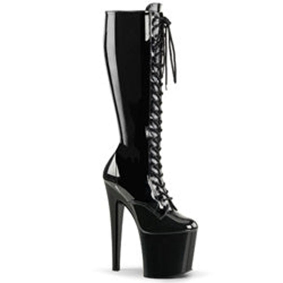 Bottes Hautes Pleaser Taboo-2023 Noir Femme | DFC-4423029