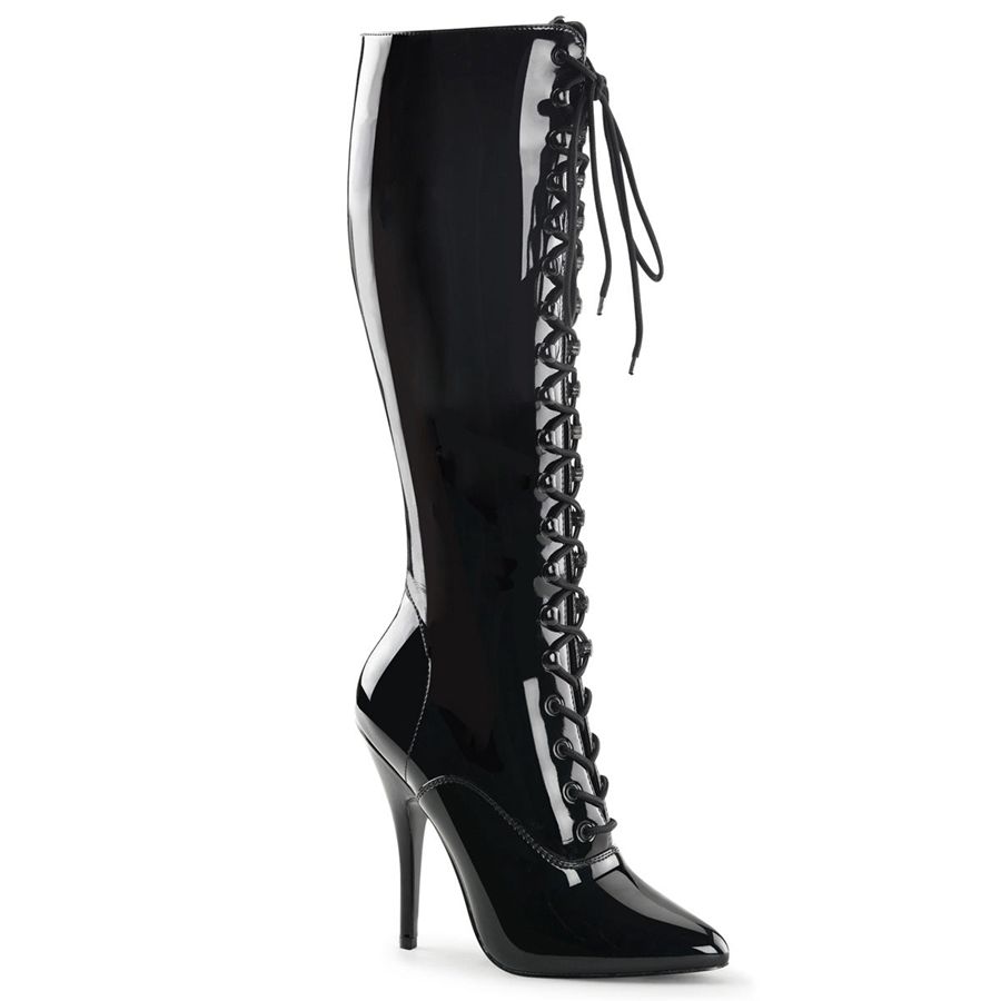 Bottes Hautes Pleaser Seduce-2020 Noir Femme | JUE-9395138