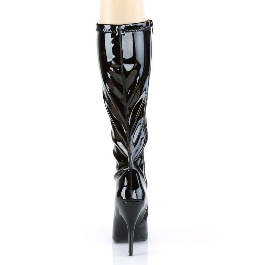 Bottes Hautes Pleaser Seduce-2000 Noir Femme | IJV-5538296