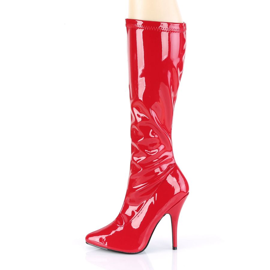 Bottes Hautes Pleaser Seduce-2000 Rouge Femme | JEN-9809336