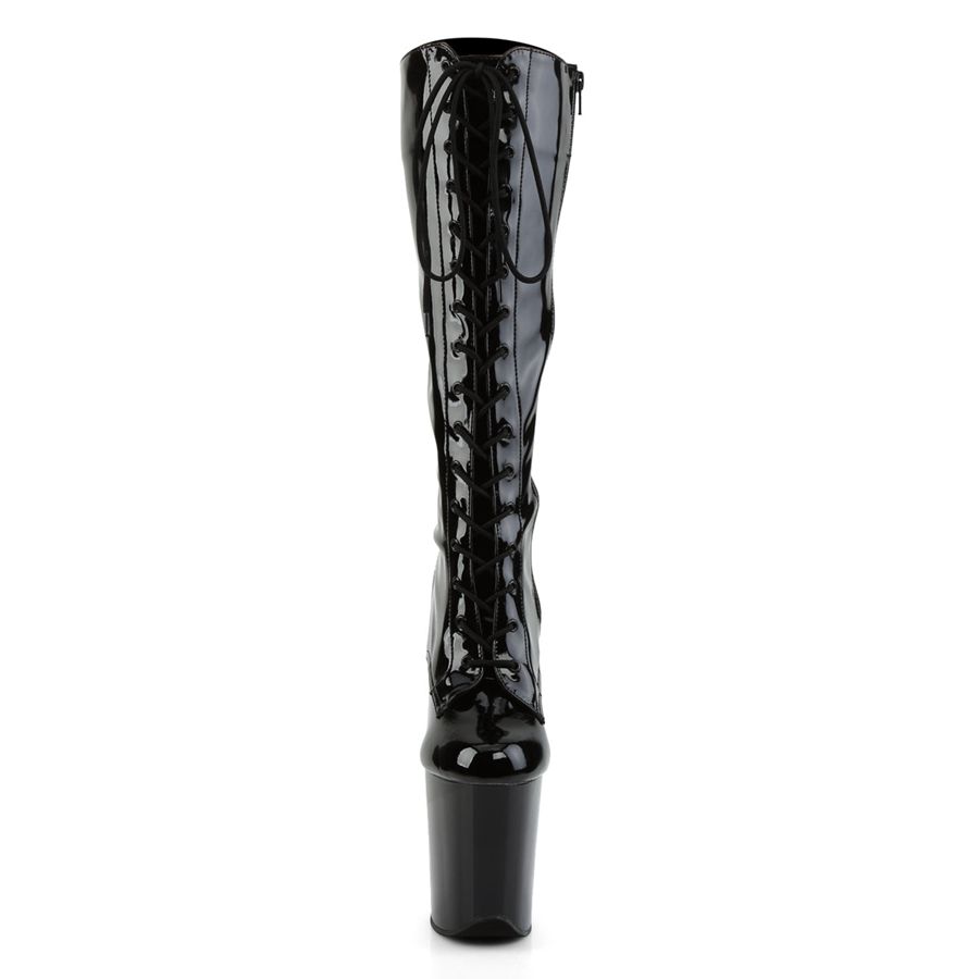 Bottes Hautes Pleaser Flamingo-2023 Noir Femme | AWC-2289904