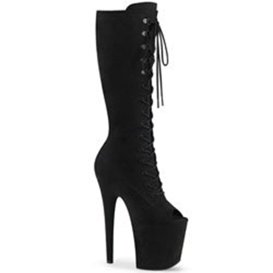 Bottes Hautes Pleaser Flamingo-2051FS Noir Femme | BUM-5564228