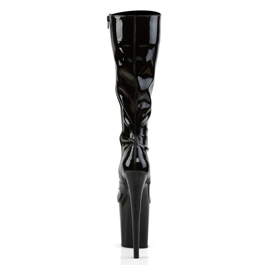 Bottes Hautes Pleaser Flamingo-2023 Noir Femme | AWC-2289904